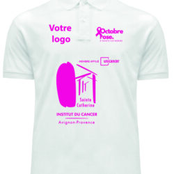 POLO“Octobre Rose” BLANC PROFESSIONNEL