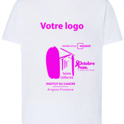 T-Shirt "Octobre Rose" BLANC  PROFESSIONNEL