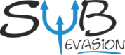 Voici le logo de l'entreprise SUB Evasion. Ce logo est vectorisé sous forme PNJ. Creacool marque toutes les combinaison de plonger de cette dernière.