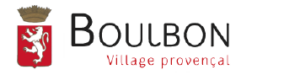 Logo de la mairie de Boulbon, vectorisé et sous forme de PNJ. Creacool personnalise certains textiles de la mairie, notamment lors d'évènement organisé pour le village.