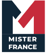 Logo de Mister France, vectorisé et sous forme de PNJ. Creacool personnalise certains de leurs textiles lors d'évènements et défilés.