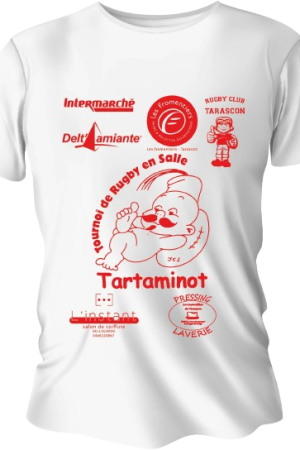 T-shirt créé par Creacool pour le "Tartaminot". C'est un tournoi de rugby destiné à des enfants de 6 ans et se déroulant sur un tatami.